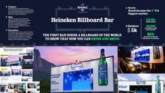 Heineken Zero mở bar ngoài trời phát bia miễn phí cho tài xế