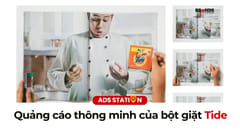Quảng cáo báo in thông minh của bột giặt Tide