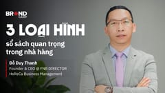 3 loại hình sổ sách quan trọng trong nhà hàng