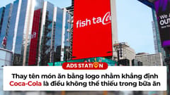 Coca-Cola: Thay tên món ăn bằng logo nhằm khẳng định mình là điều không thể thiếu trong bữa ăn