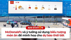 McDonald’s và ý tưởng sử dụng biểu tượng món ăn để minh hoạ cho dự báo thời tiết