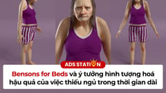 Bensons For Beds và ý tưởng hình tượng hoá hậu quả của việc thiếu ngủ trong thời gian dài