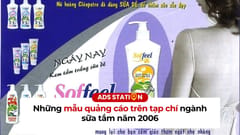 Những mẫu quảng cáo trên tạp chí ngành sữa tắm năm 2006
