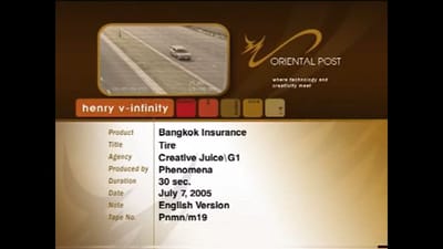 TVC Bangkok Insurance: Tire
