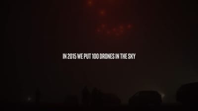 Màn trình diễn 500 drone của Intel năm 2018